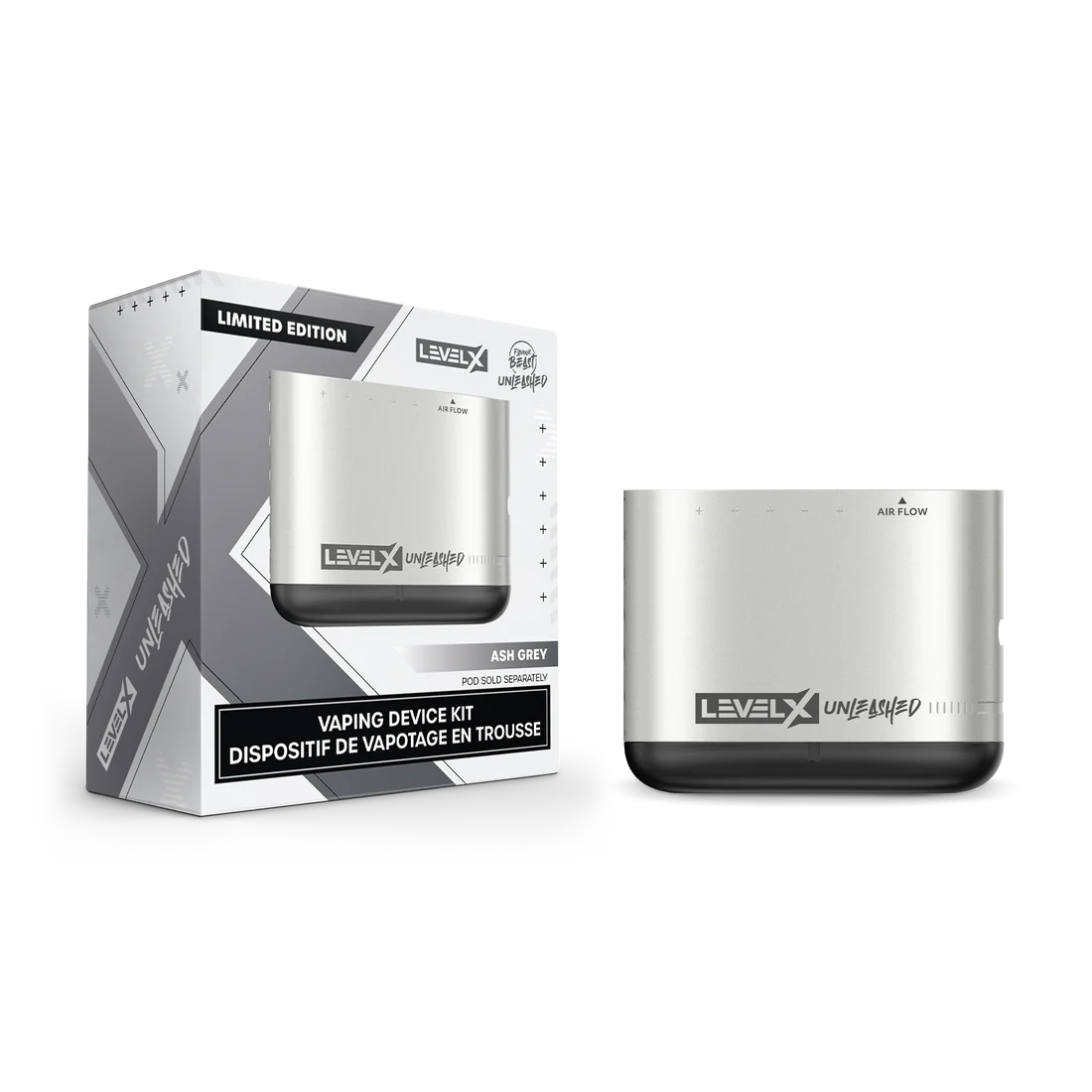 Level X Device Kit Limited Edition Flavour Beast Unleashed Ash Grey