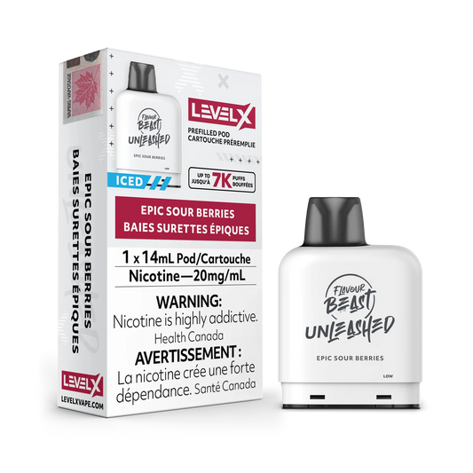 Level X Flavour Beast Unleashed 7K Epic Sour Berries Iced 14ml 20mg