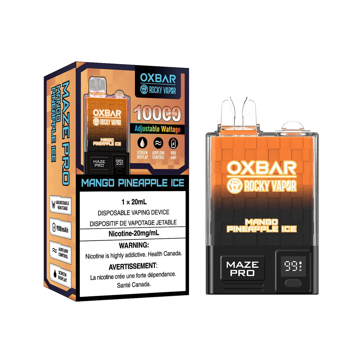 OXBAR 10K - Mango Pineapple Ice 20ml 20mg