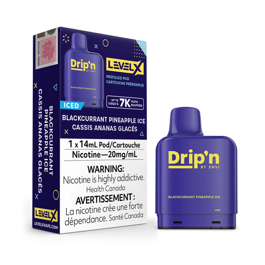 Level X Drip’n By Envi 7K Blackcurrant Pineapple Ice 14mL 20mg