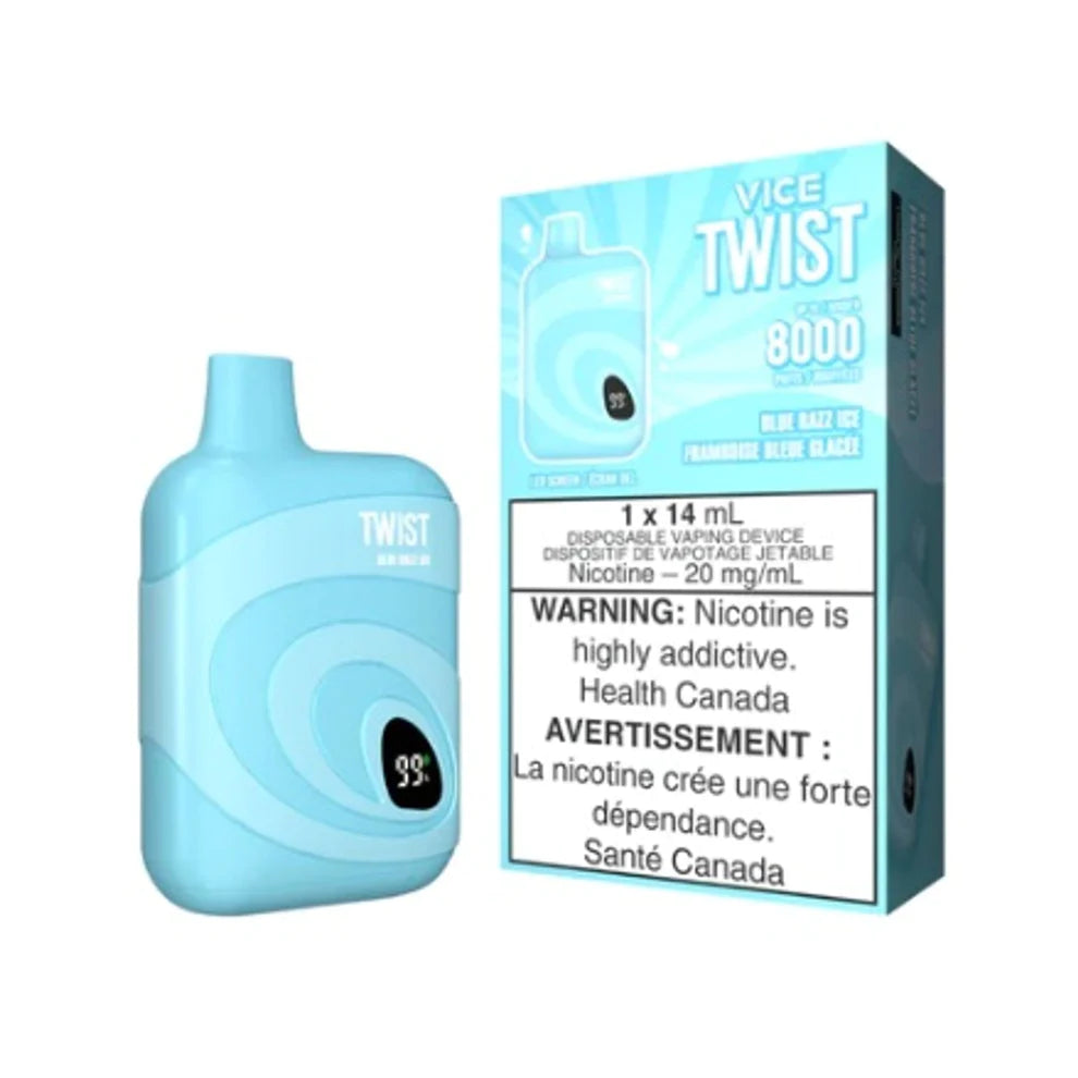 Vice Twist 8000 Blue Razz Ice 14ml 20mg