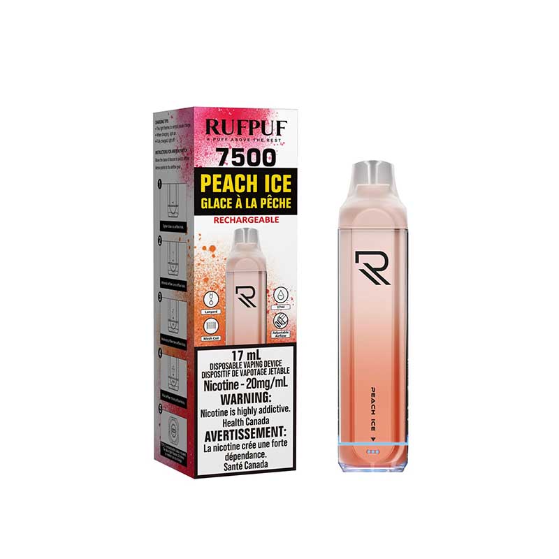 RufPuf 7500 - Peach Ice 17ml 20mg