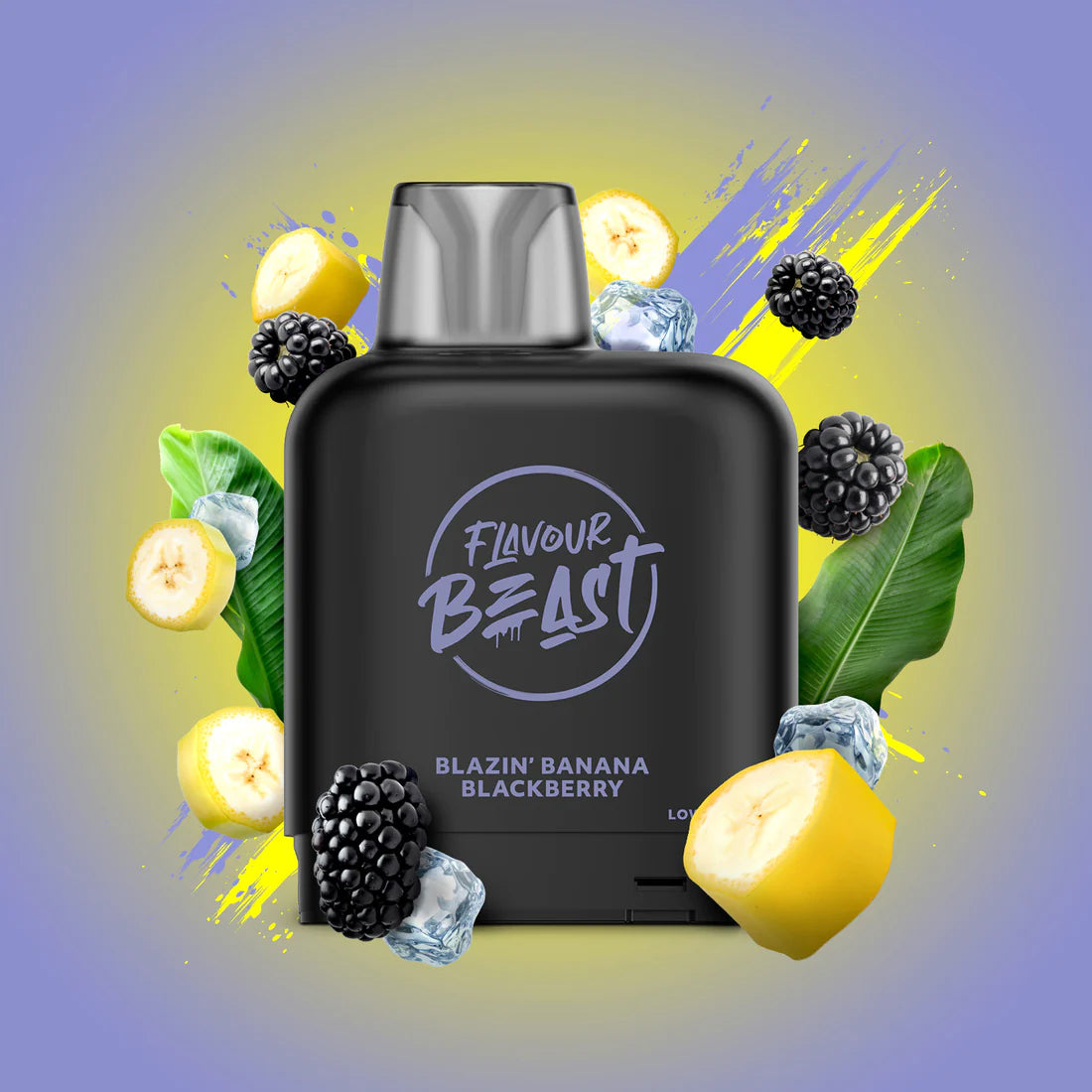 Level X Flavour Beast 7K Blazin' Banana Blackberry Iced 14mL 20mg