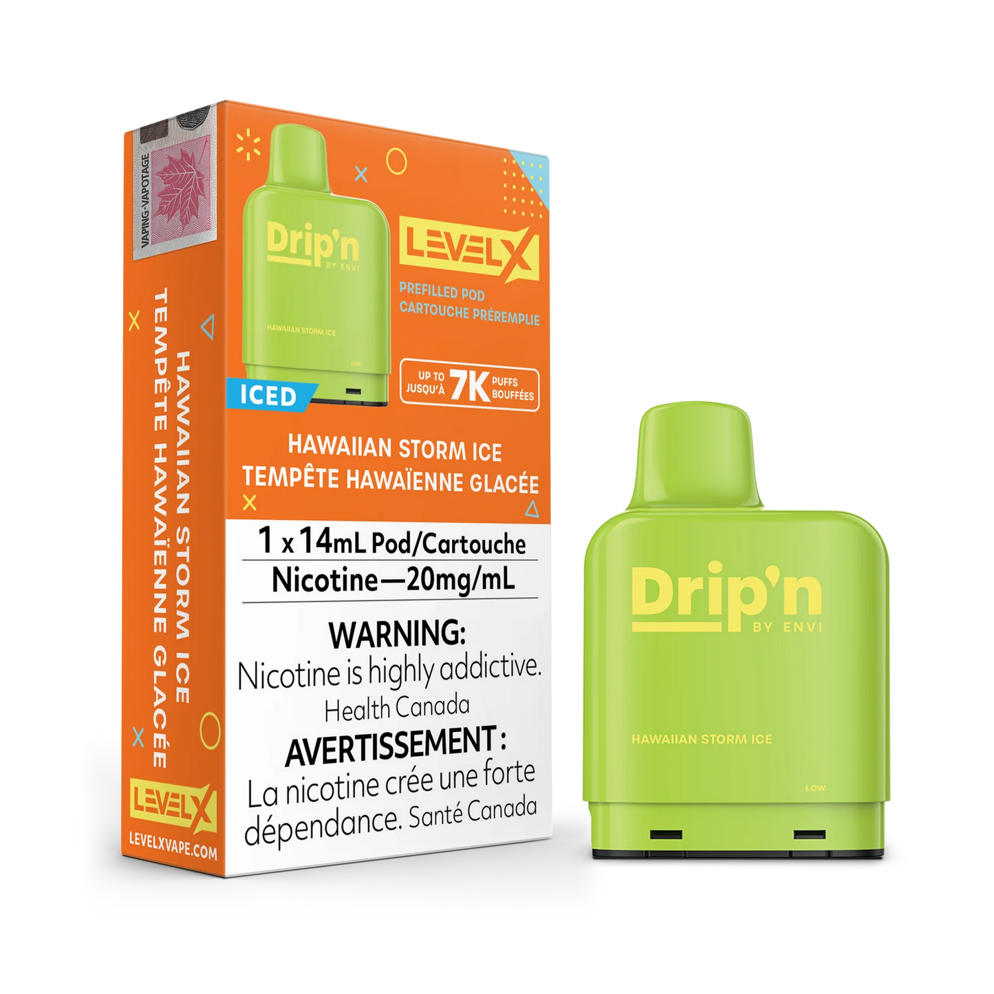 Level X Drip’n By Envi 7K Hawaiian Storm Ice 14mL 20mg