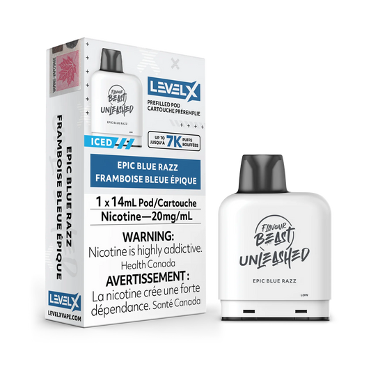 Level X Flavour Beast Unleashed 7K Epic Blue Razz Iced 14ml 20mg
