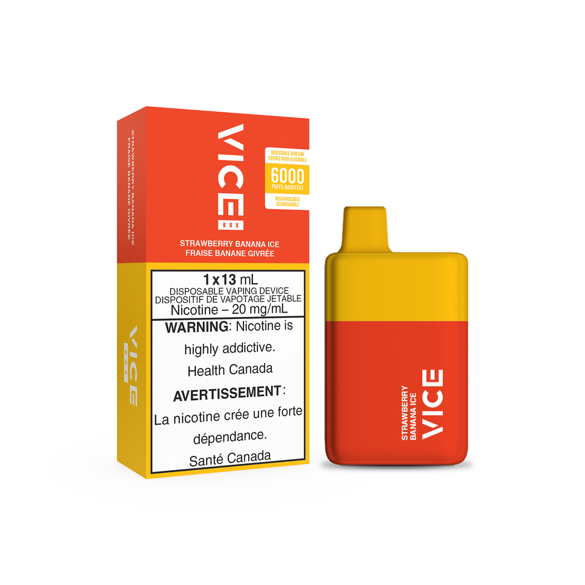 VICE BOX 6K - Strawberry Banana Ice 13ml 20mg