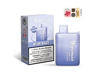 Vapeman 6000 Puffs - Blue Razz 18ml 20mg