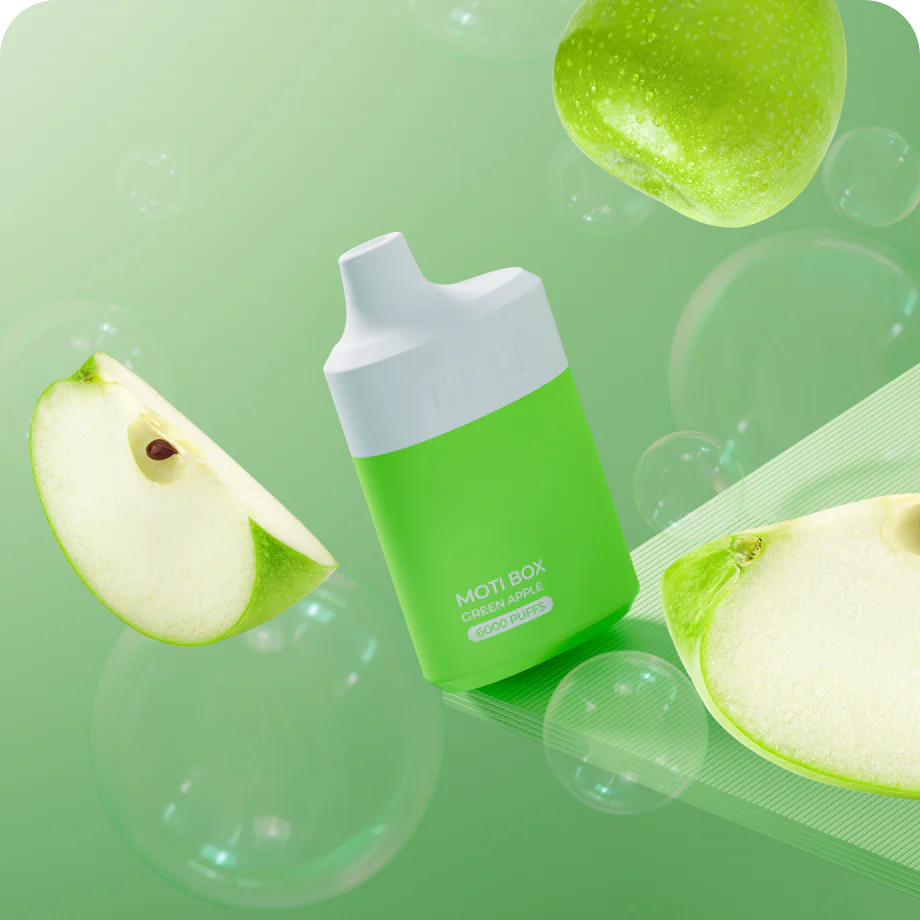 Moti BOX 6000 Green Apple 14ml 20mg