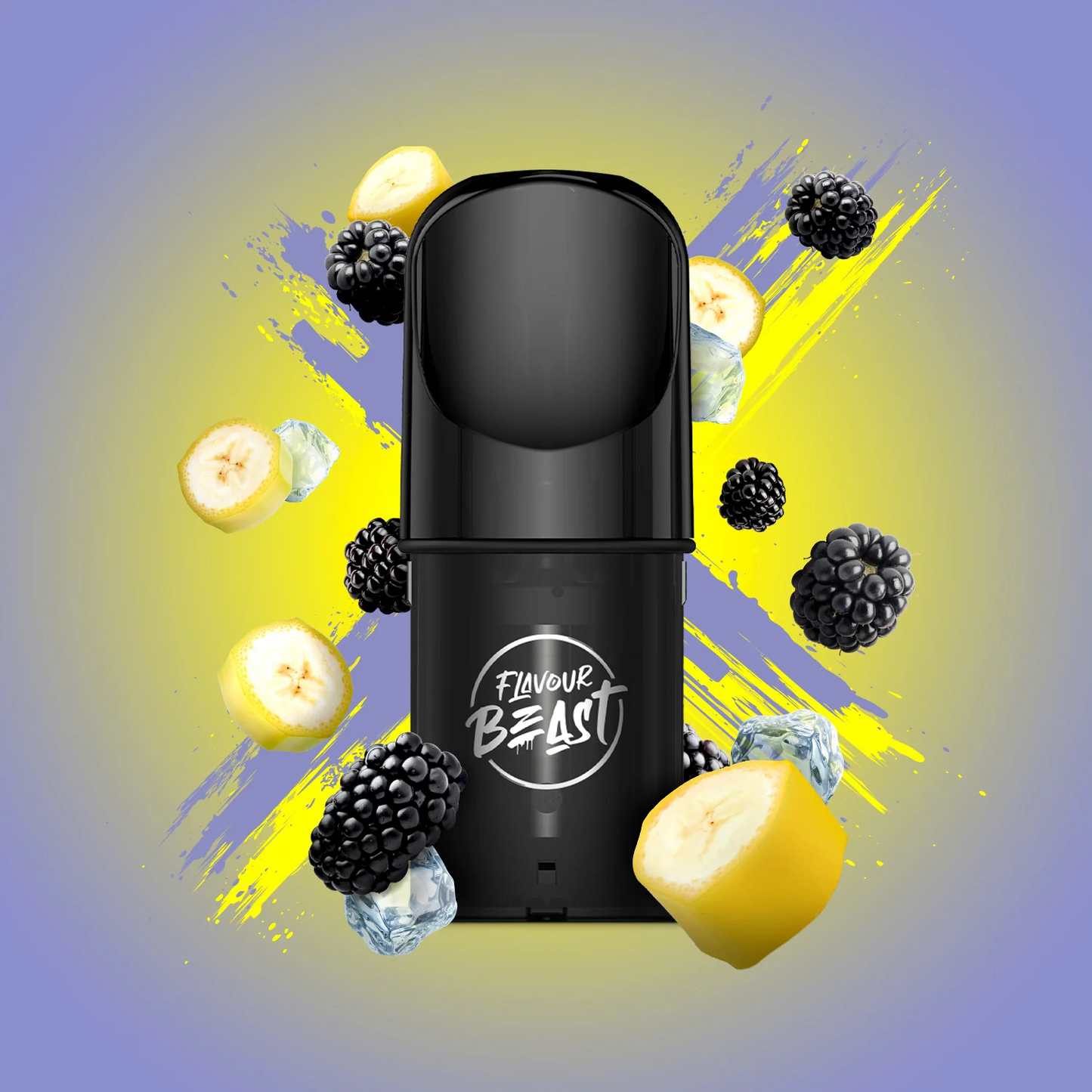 Blazin' Banana Blackberry Iced - Flavour Beast Pod Pack - 20mg