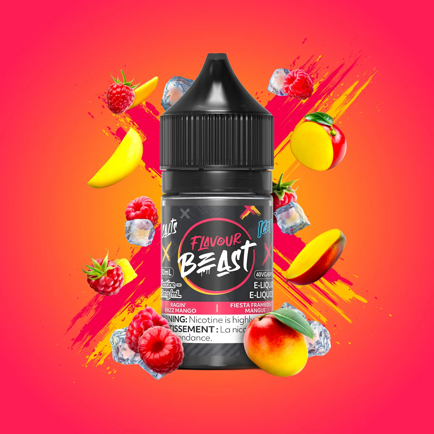 RAGIN RAZZ MANGO ICED - FLAVOUR BEAST E-LIQUID - 10MG