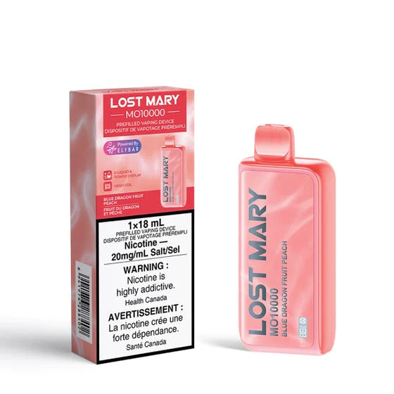Lost Mary MO10000 Blue Dragon Fruit Peach 18ml 20mg