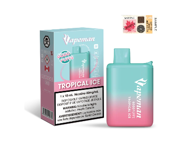 Vapeman 6000 Puffs - Tropical Ice 18ml 20mg