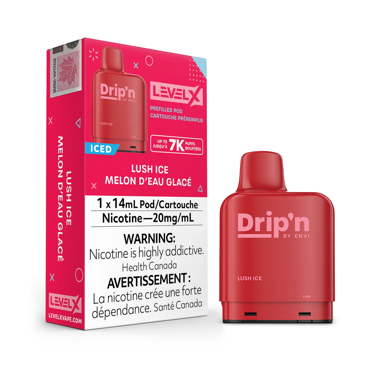 Level X Drip’n By Envi 7K Lush Ice 14mL 20mg