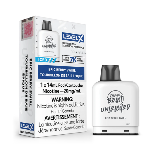 Level X Flavour Beast Unleashed 7K Epic Berry Swirl Iced 14ml 20mg