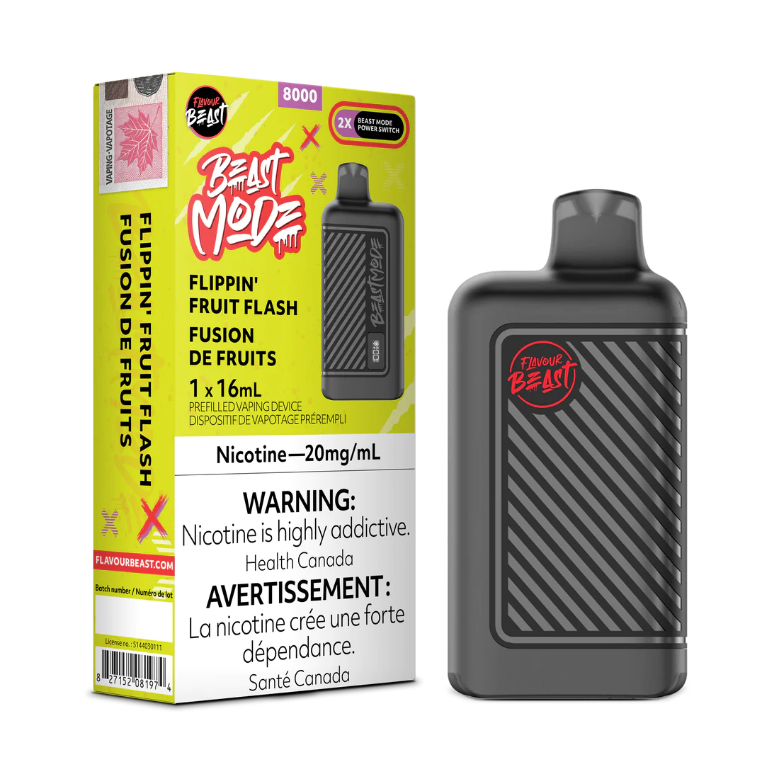 Flavour Beast Beast Mode 8K Flippin’ Fruit Flash 16ml 20mg