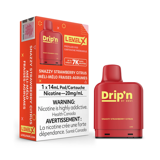 Level X Drip’n By Envi 7K Snazzy Strawberry Citrus 14mL 20mg