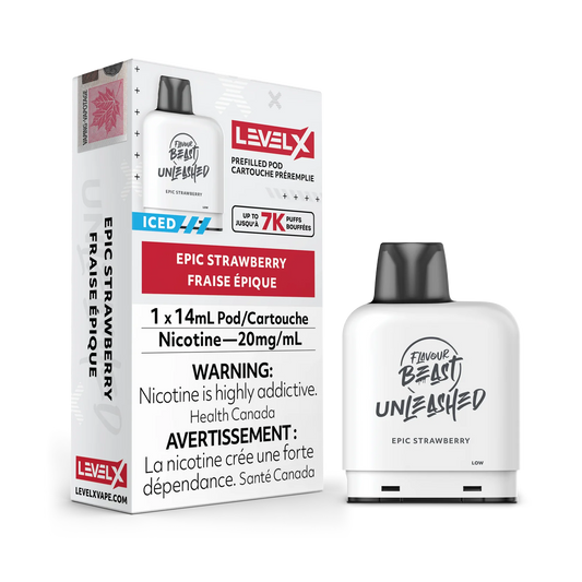 Level X Flavour Beast Unleashed 7K Epic Strawberry Iced 14ml 20mg