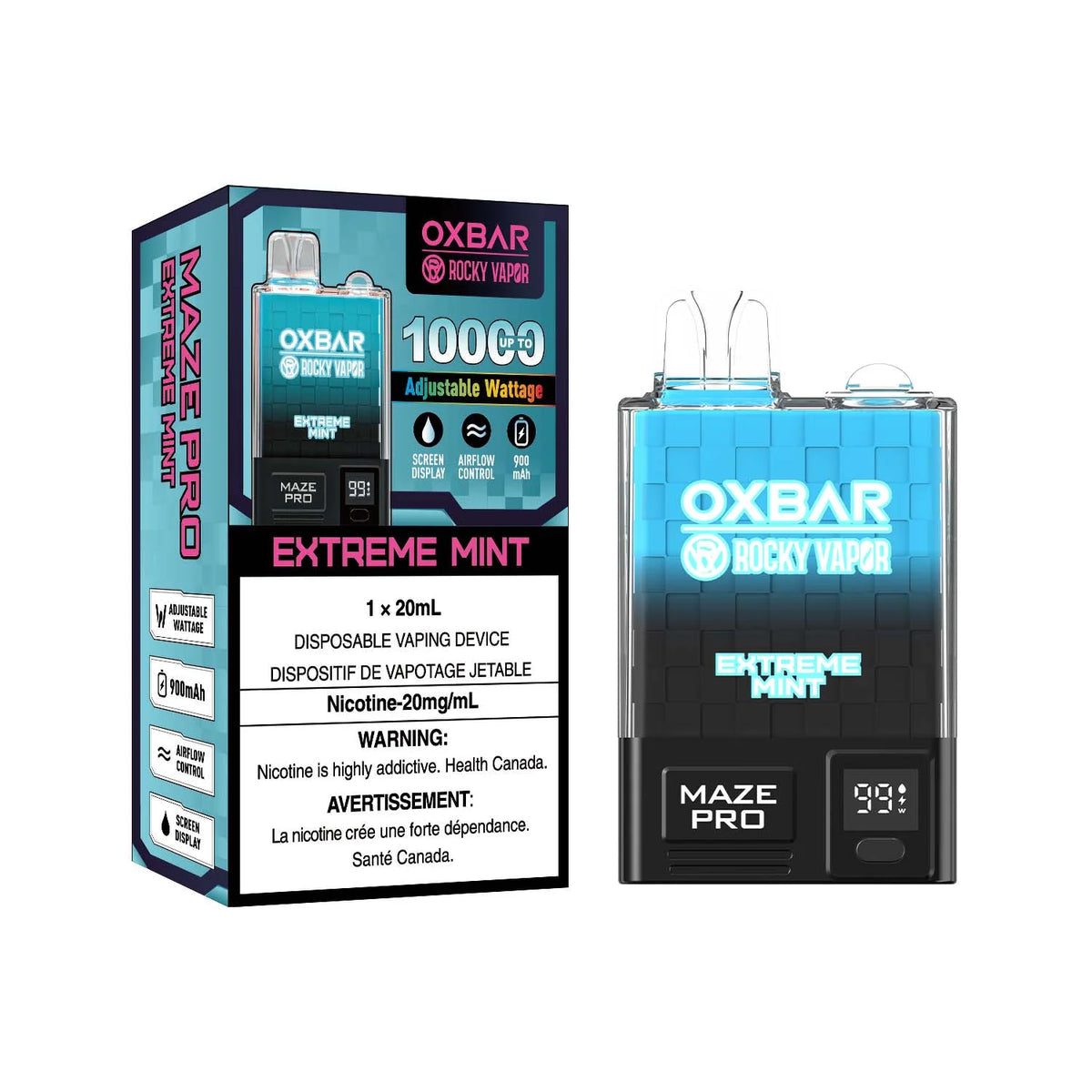OXBAR 10K - Extreme Mint 20ml 20mg