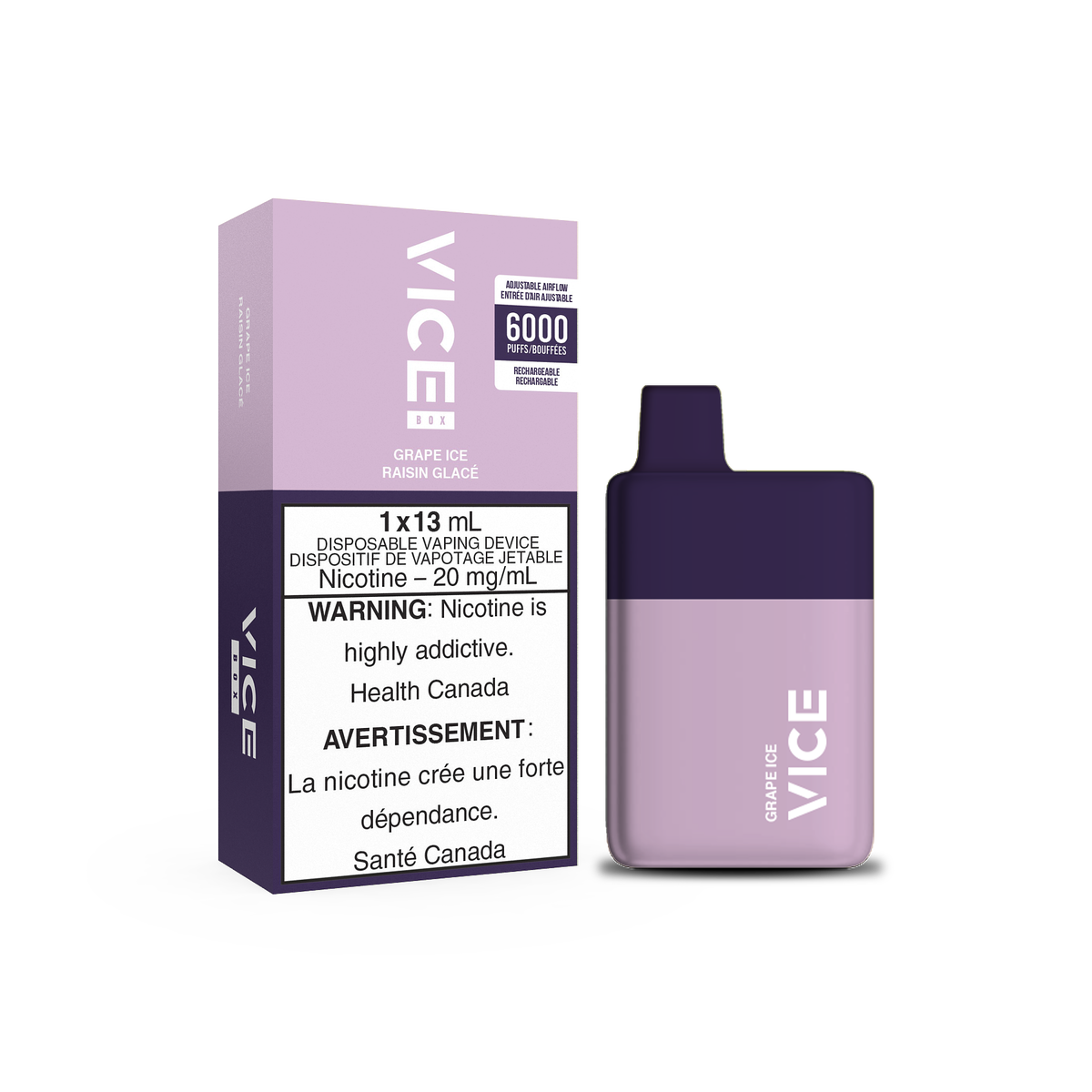VICE BOX 6K - Grape Ice 13ml 20mg