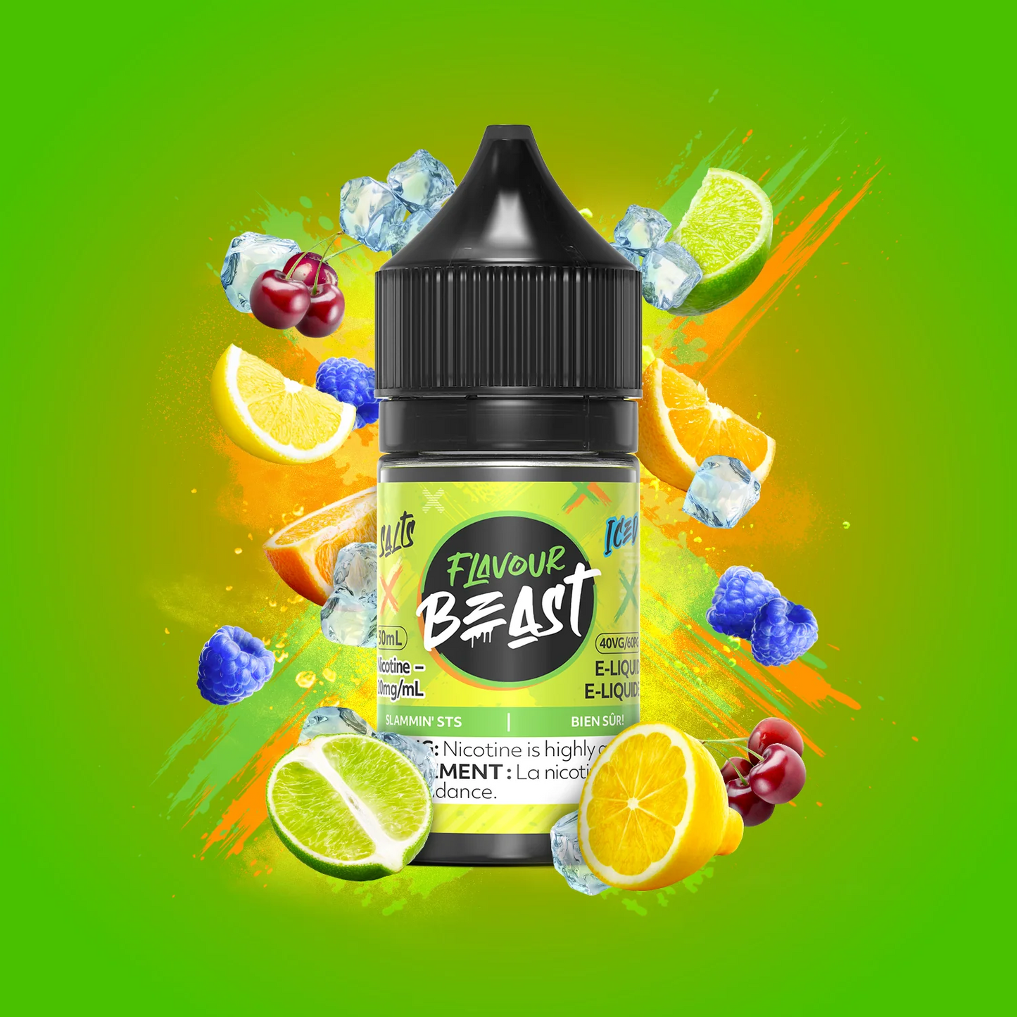 SLAMMIN STS ICED - FLAVOUR BEAST E-LIQUID - 10MG