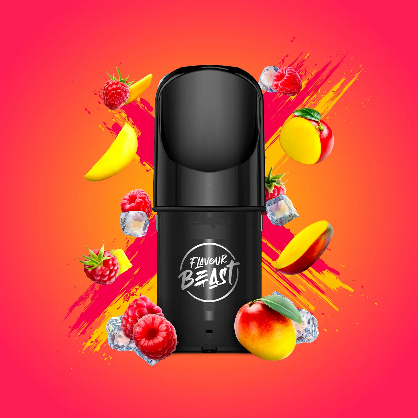 Ragin' Razz Mango Iced - Flavour Beast Pod Pack - 20mg