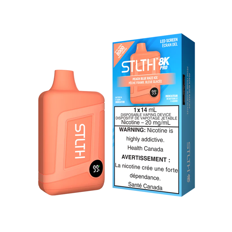 STLTH 8K Pro - Peach Blue Razz Ice 14ml 20mg