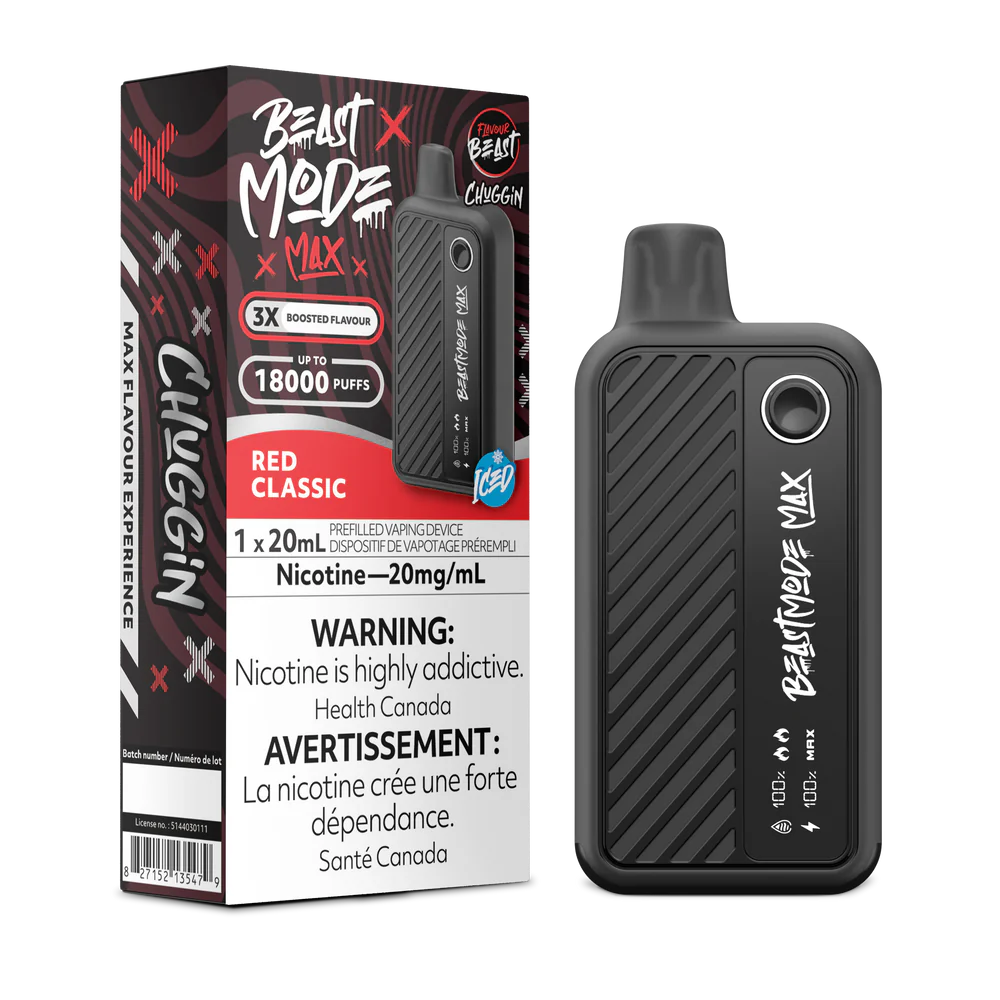 CHUGGIN' RED CLASSIC - FLAVOUR BEAST BEAST MODE MAX (20mL) (ONTARIO)