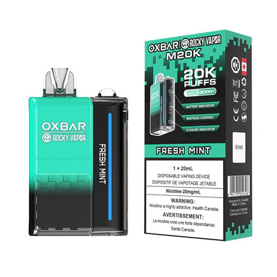 FRESH MINT - OXBAR M20K BY ROCKY VAPOR (ONTARIO)