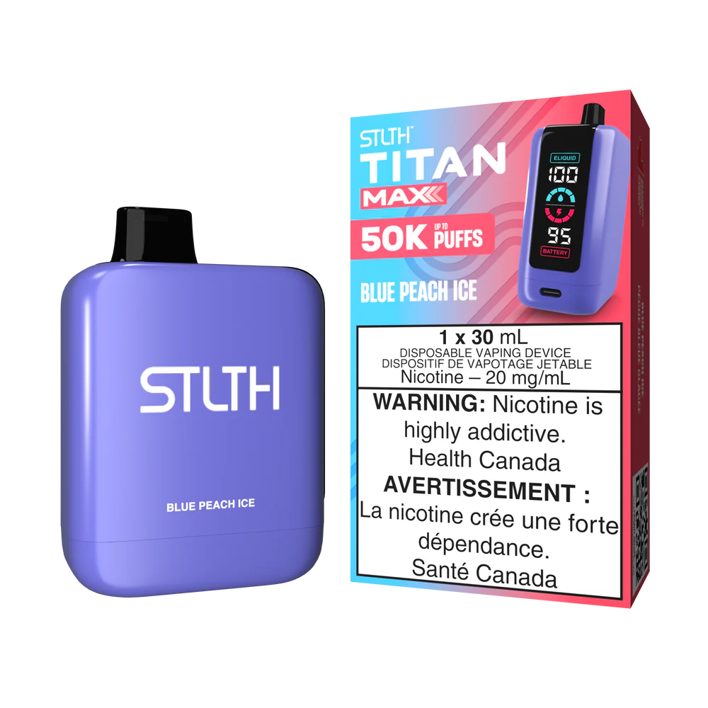 BLUE PEACH ICE - STLTH TITAN MAX DISPOSABLE (30mL)