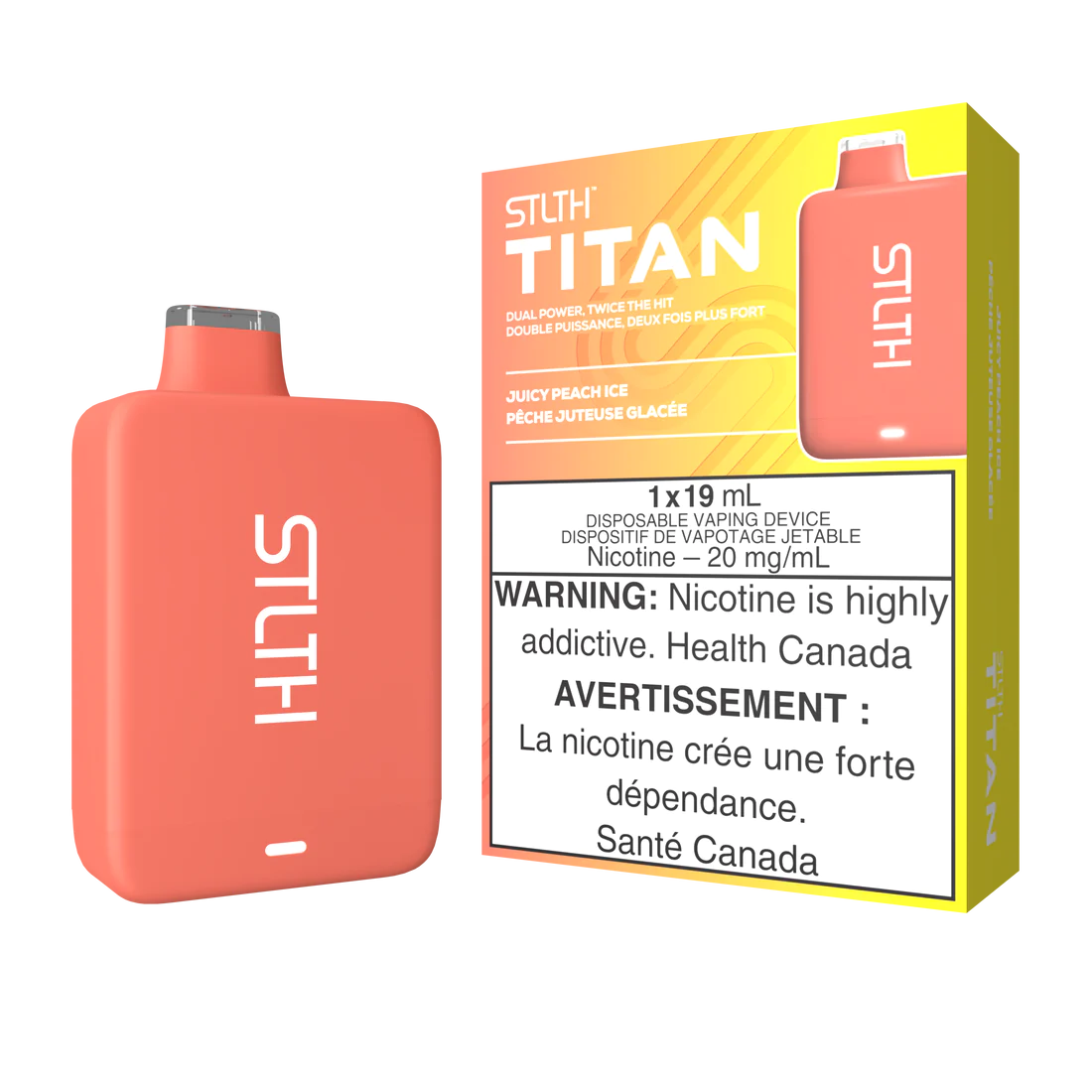 Stlth Titan juicy Peach ice