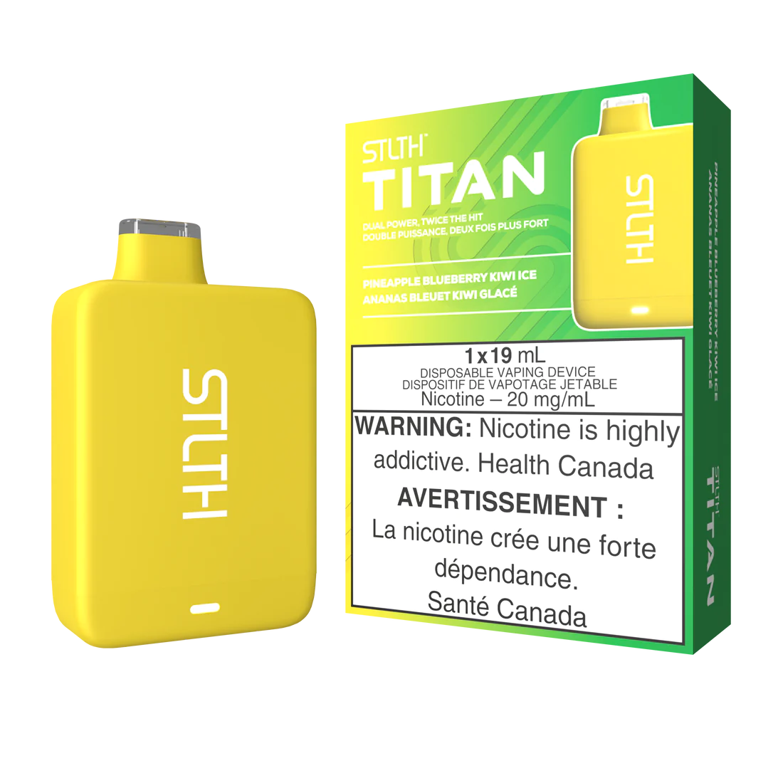 Stlth Titan Pineapple Blueberry Kiwi Ice