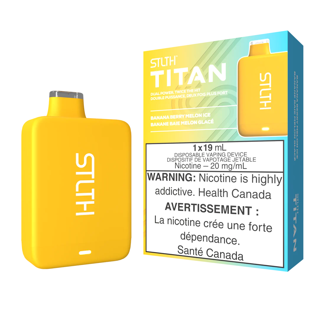 Stlth Titan Banana Berry Melon Ice
