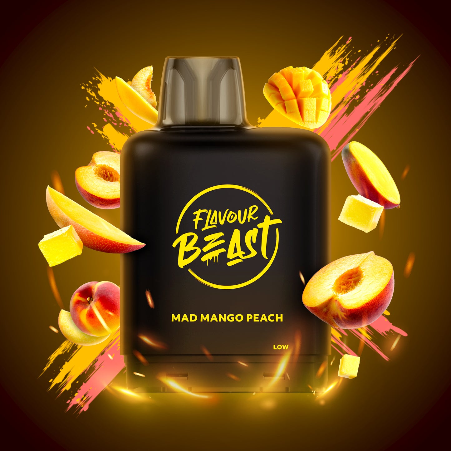 Level X Flavour Beast Boost Pod 20mL - Mad Mango Peach