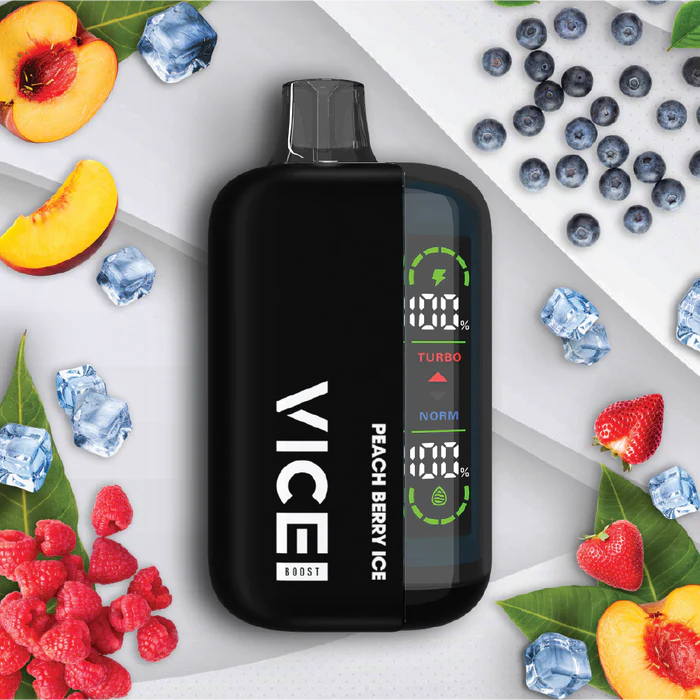 VICE Boost Mode 9K - Peach Berry Ice 16ml 20mg