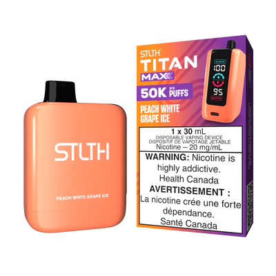 PEACH WHITE GRAPE ICE - STLTH TITAN MAX DISPOSABLE (30mL)