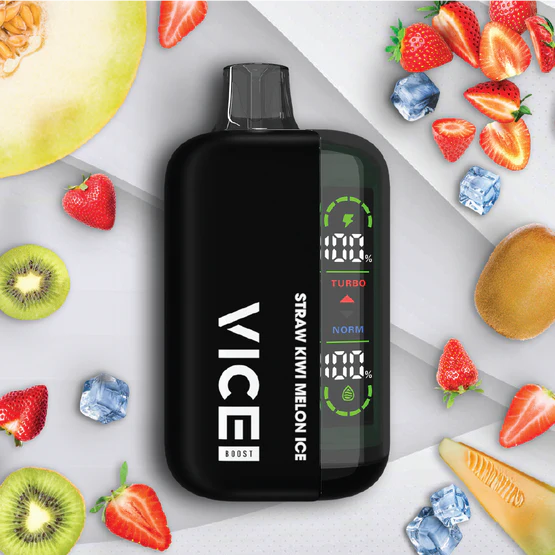 VICE Boost Mode 9K - Straw Kiwi Melon Ice 16ml 20mg
