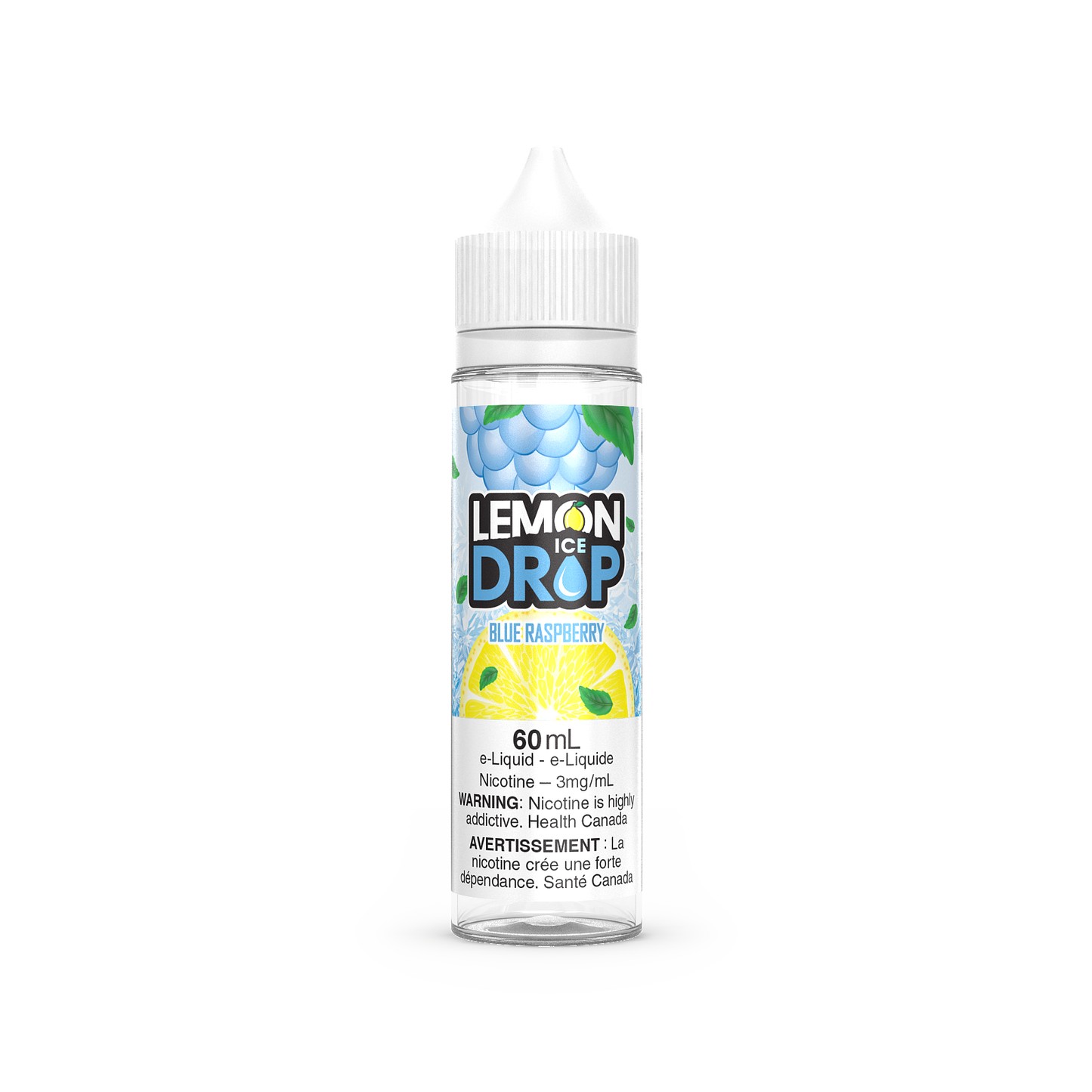 Blue Raspberry - Lemon Drop ICE - 60ml - FREE BASE - E-Liquid