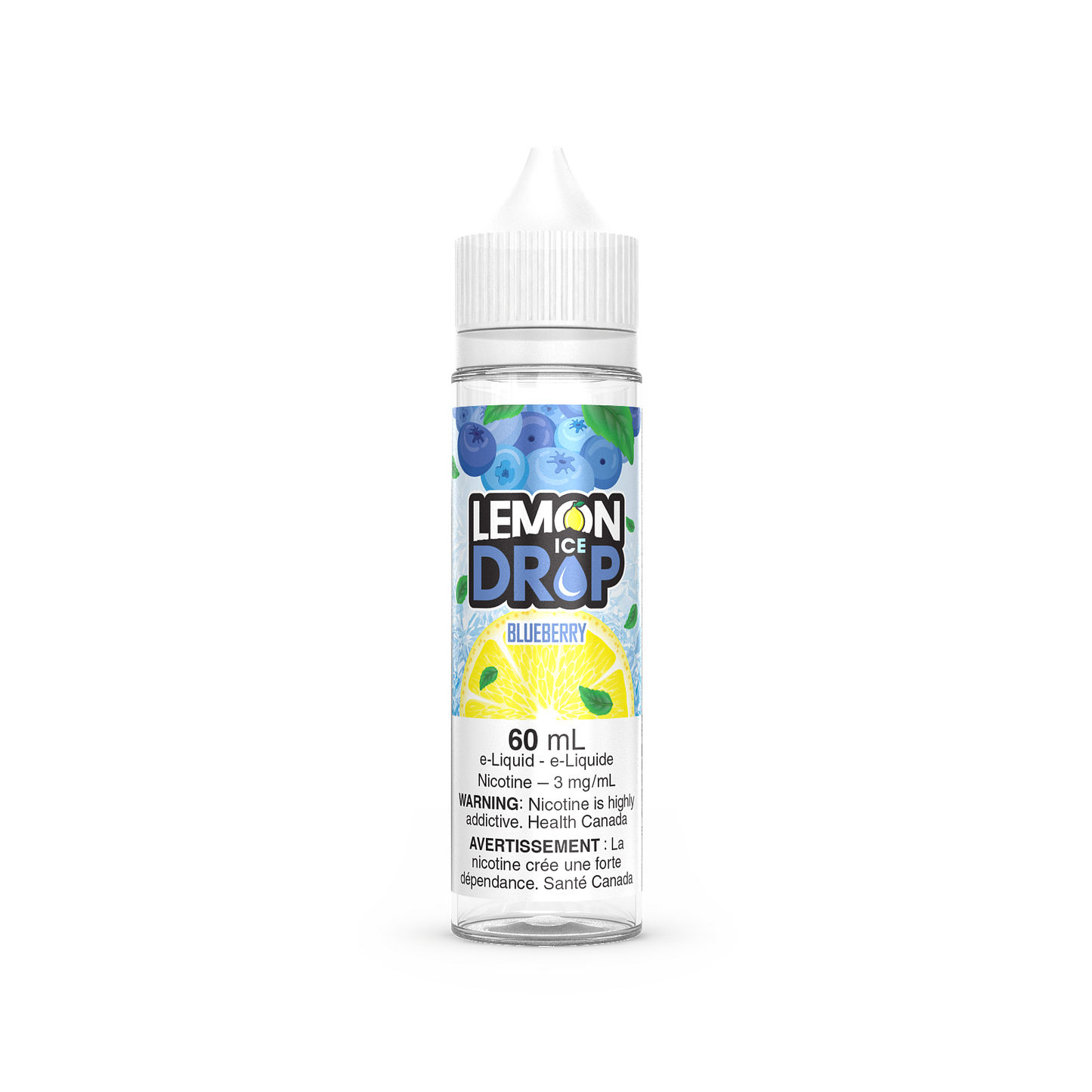 Blueberry - Lemon Drop ICE - 60ml - FREE BASE - E-Liquid