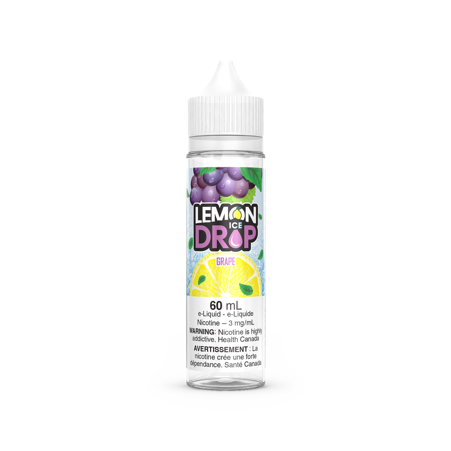 Grape - Lemon Drop ICE - 60ml - FREE BASE - E-Liquid