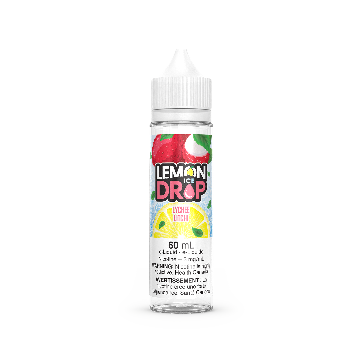LYCHEE - Lemon Drop ICE - 60ml - FREE BASE - E-Liquid
