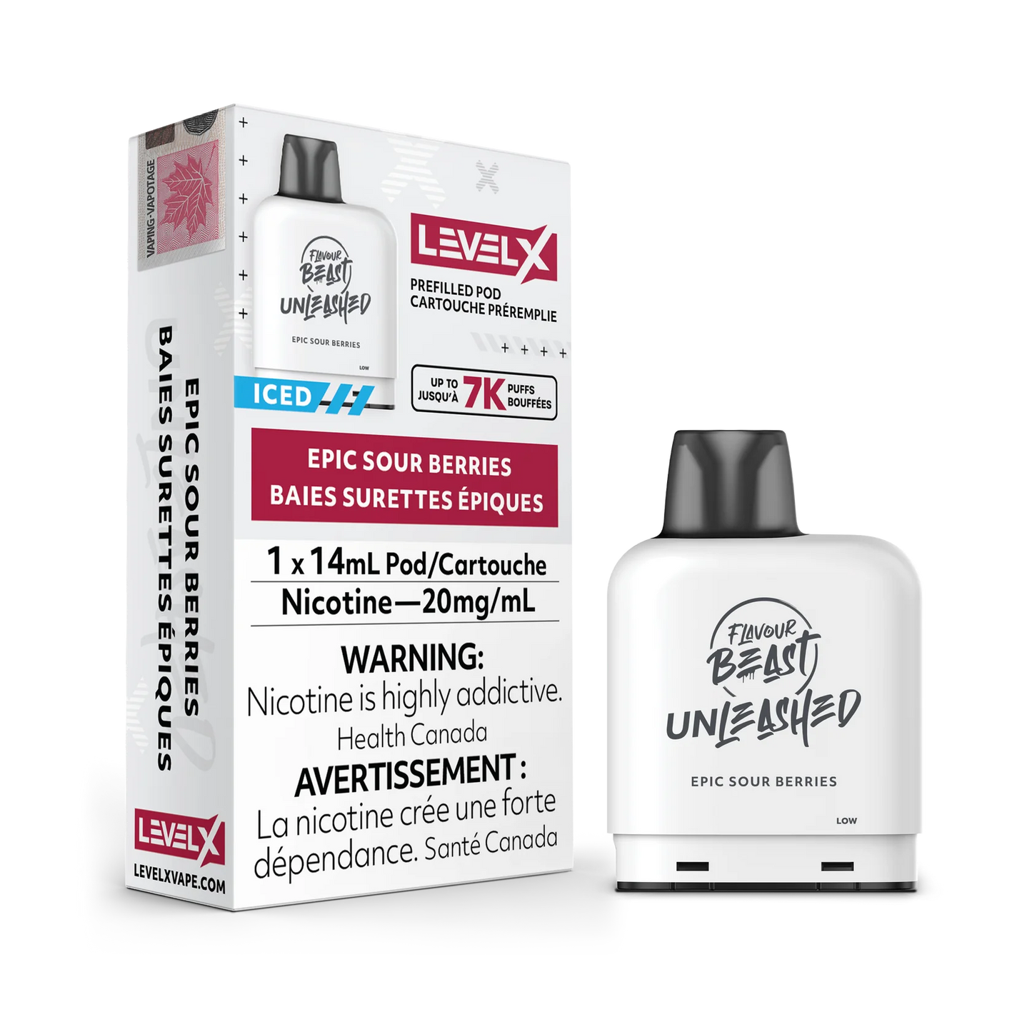 Level X Flavour Beast Unleashed 7K Epic Sour Berries Iced 14ml 20mg