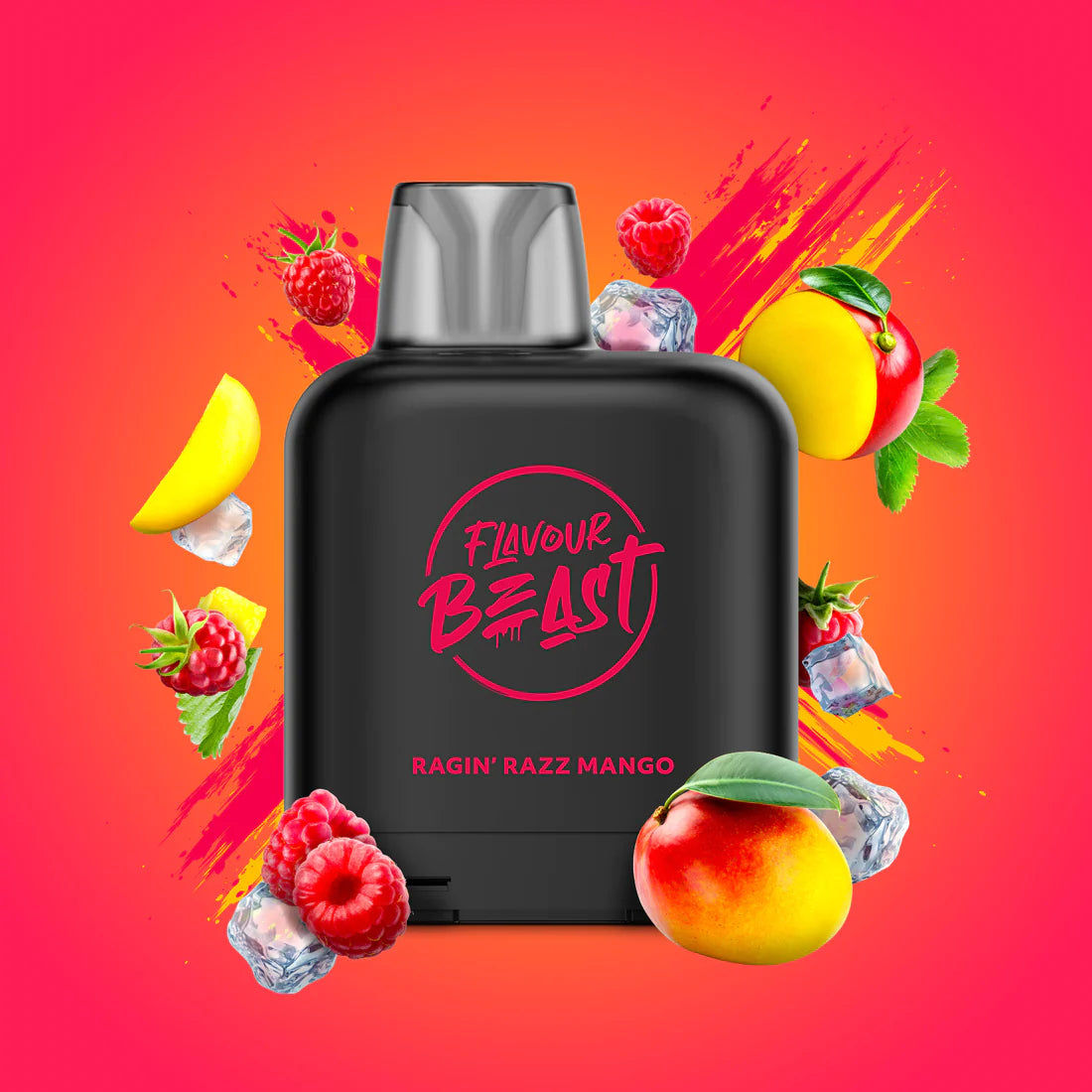 Level X Flavour Beast 7K Ragin’ Razz Mango Iced 14mL 20mg