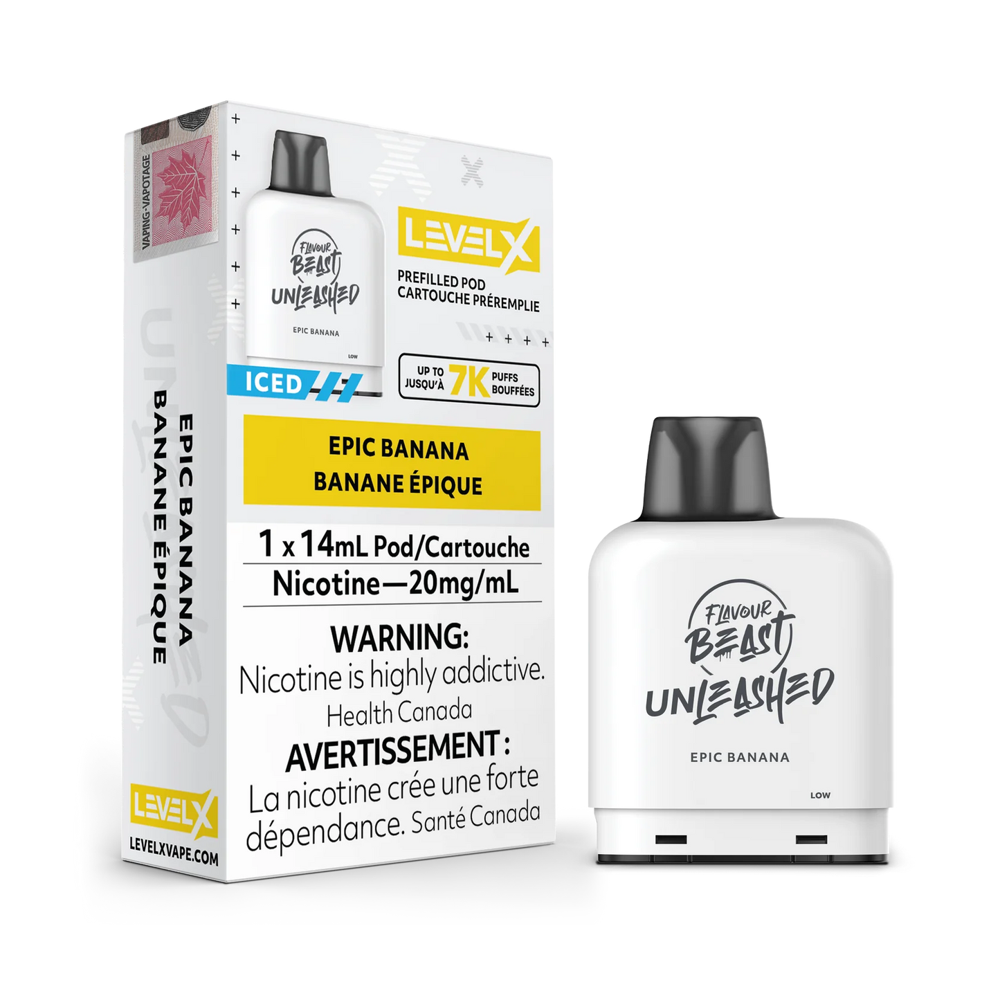 Level X Flavour Beast Unleashed 7K Epic Banana Iced 14ml 20mg