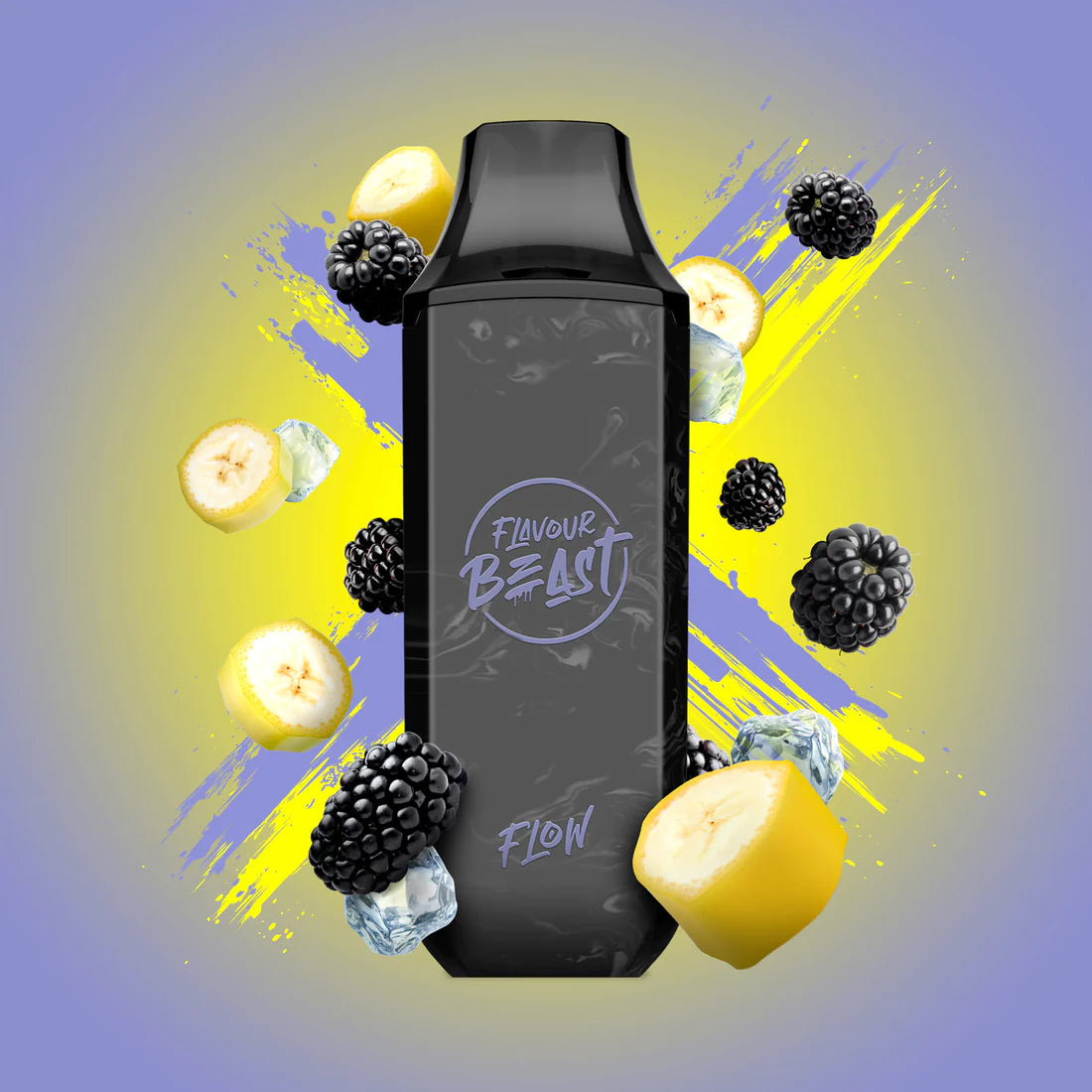 Flavour Beast Flow 4K - Blazin’ Banana Blackberry Iced 10ml 20mg