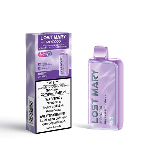 Lost Mary MO10000 Blueberry Razz CC 18ml 20mg