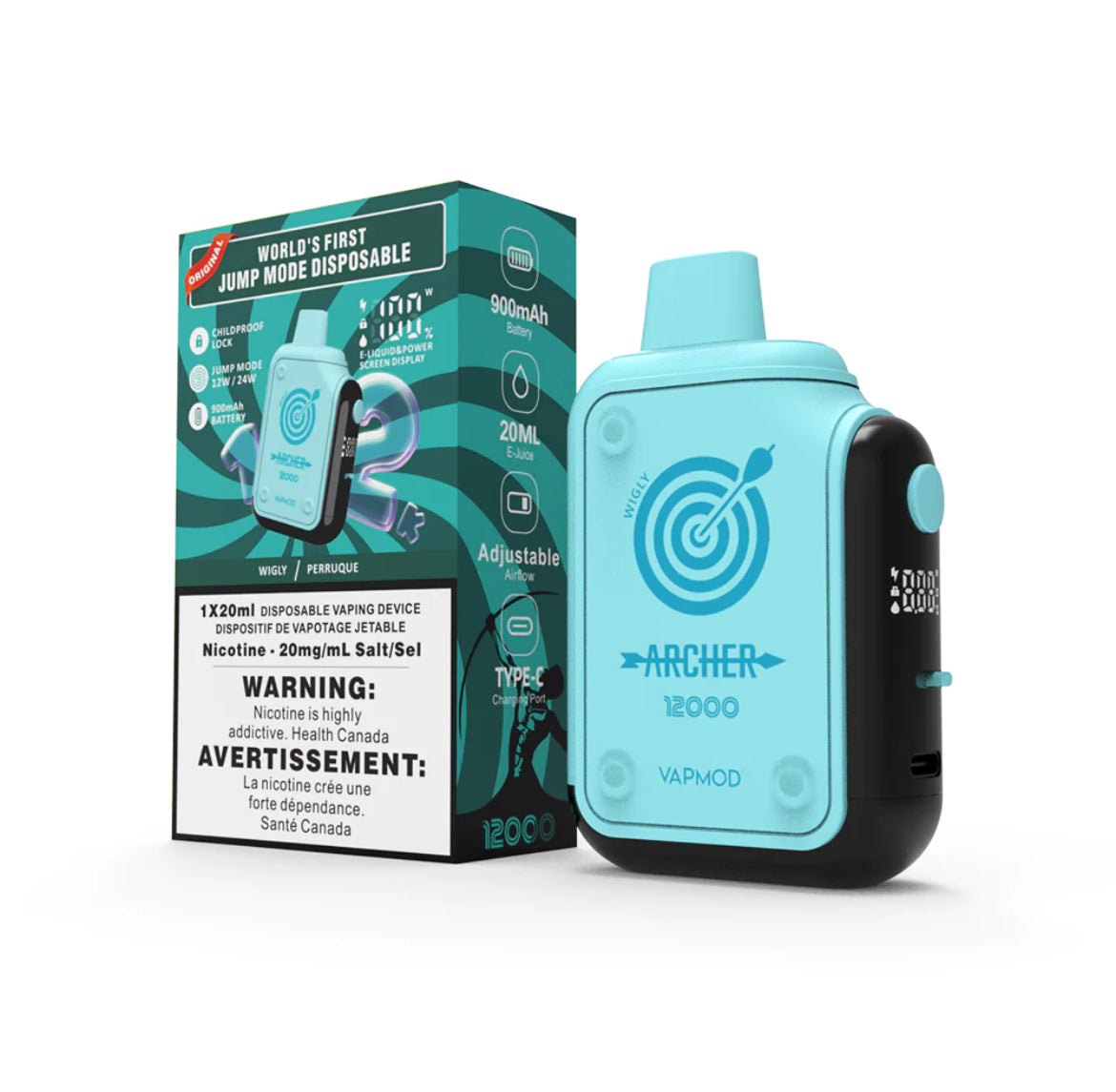 VAPMOD ARCHER 12K - Wigly 20ml 20mg