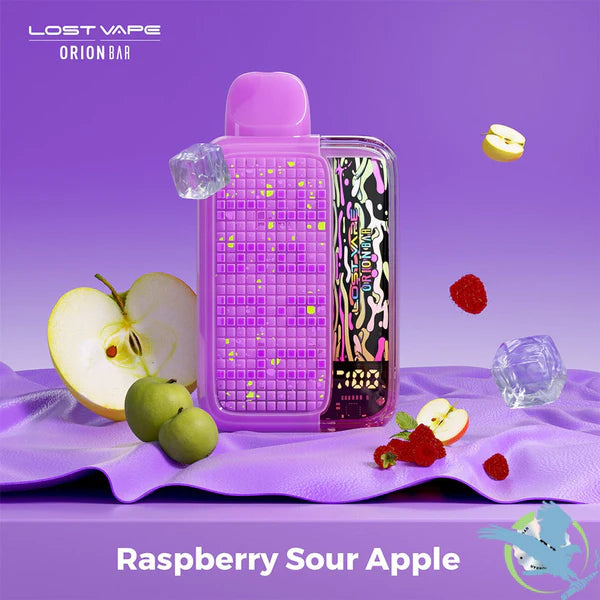 Lost Vape Orion Bar 10000 Puffs - Raspberry Sour Apple Ice 20ml 20mg
