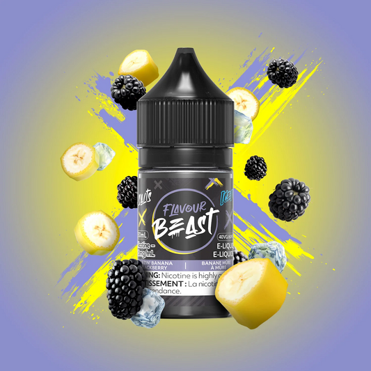 BLAZIN BANANA BLACKBERRY ICED - FLAVOUR BEAST E-LIQUID - 10MG