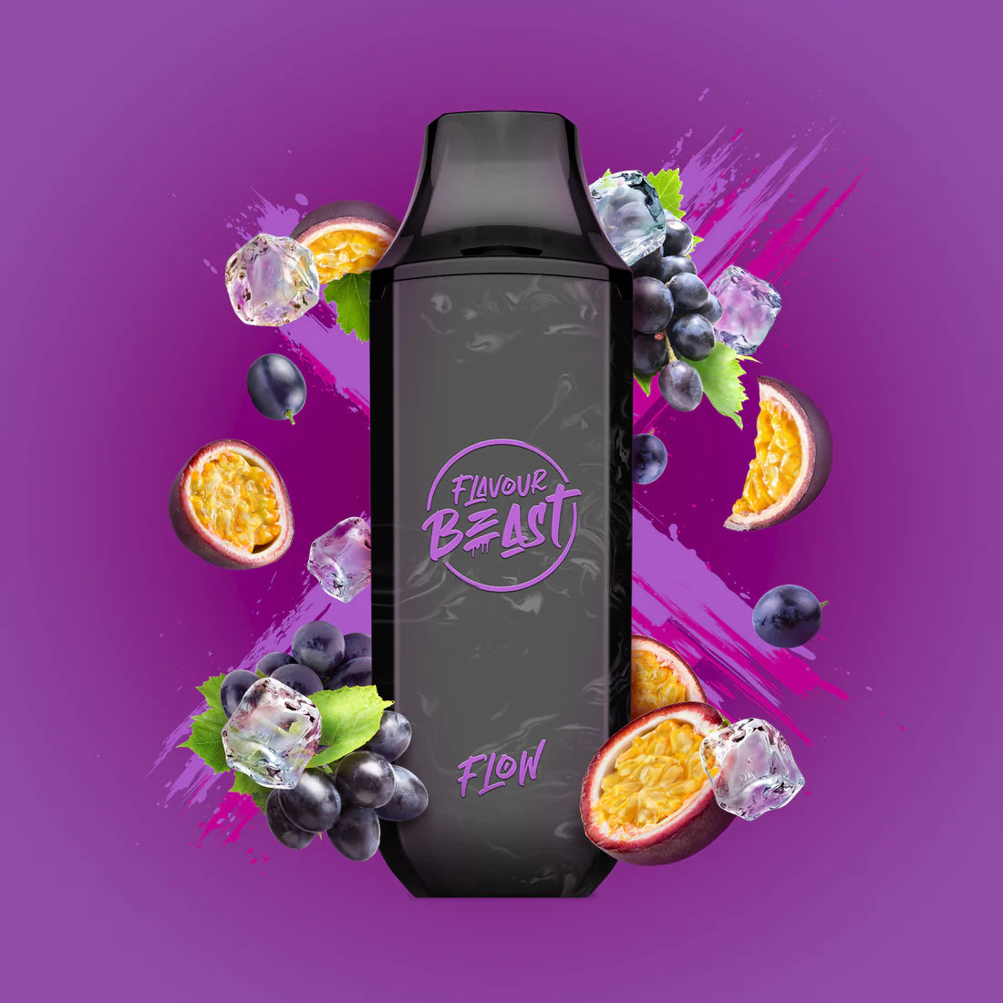 Flavour Beast Flow 4K - Groovy Grape Passionfruit Iced 10ml 20mg