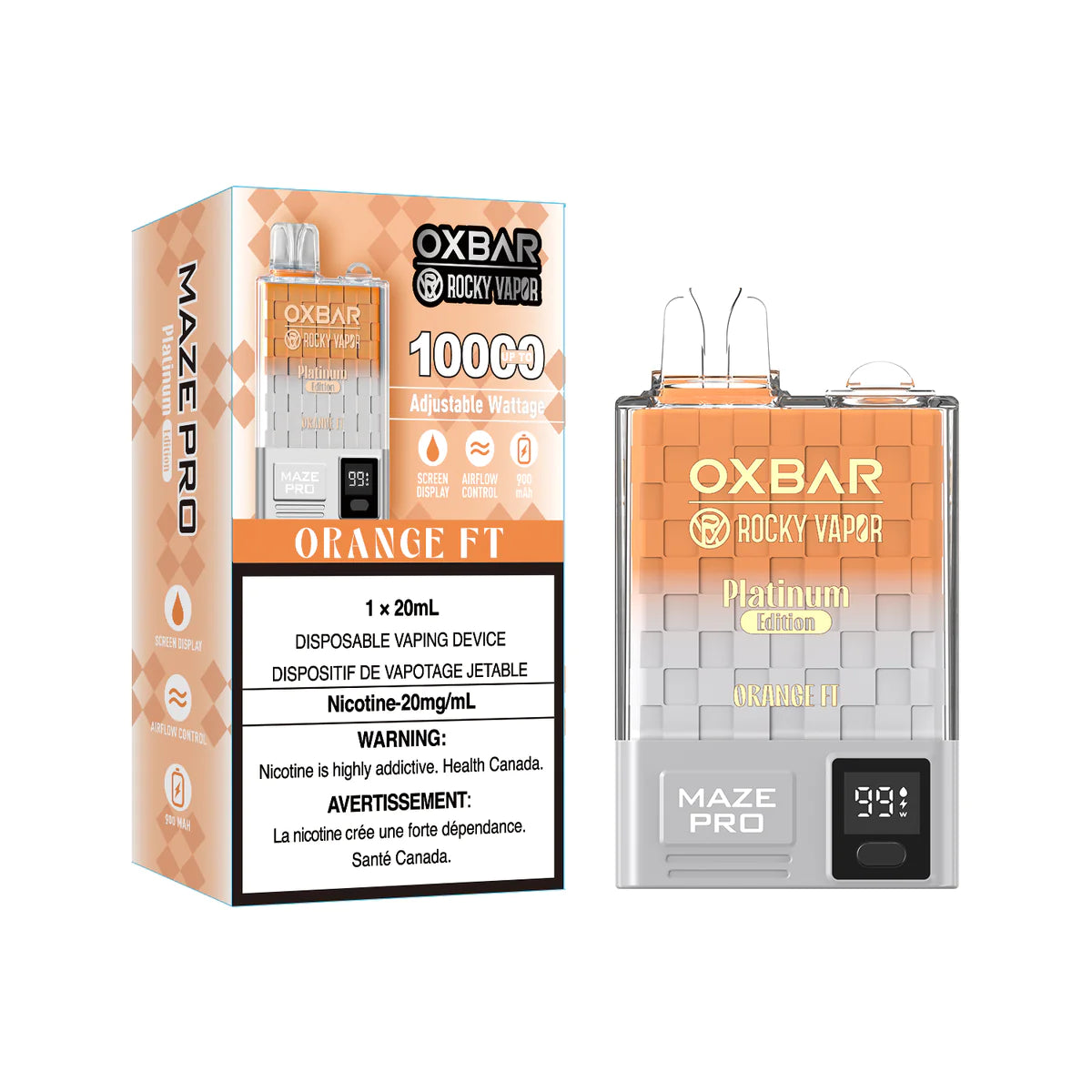 OXBAR 10K - Orange FT 20ml 20mg